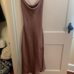 ASTR the label mauve silk dress